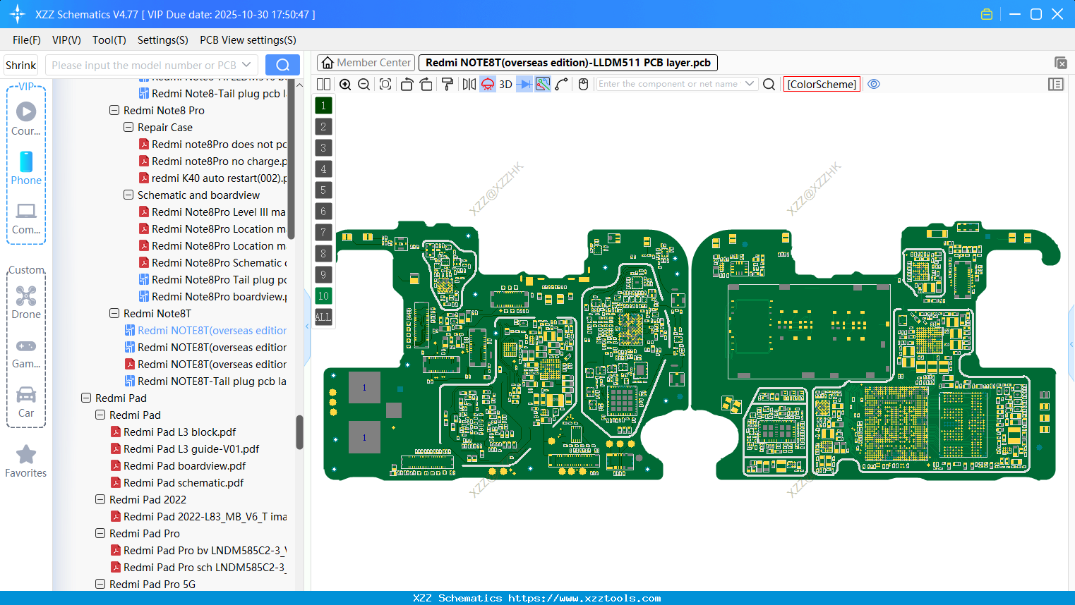 Xiaomi Redmi NOTE8T(overseas Edition)-LLDM511 PCB Layer